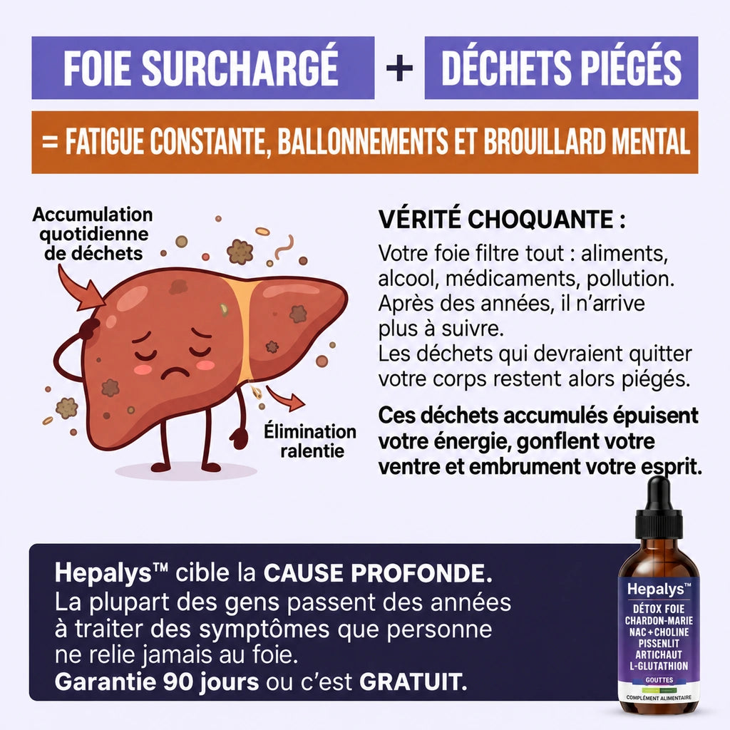 Foie débordé + déchets piégés