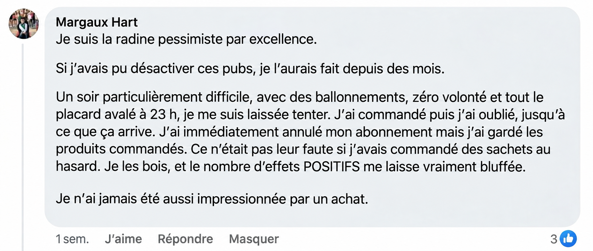 Témoignage cliente Ovia 1